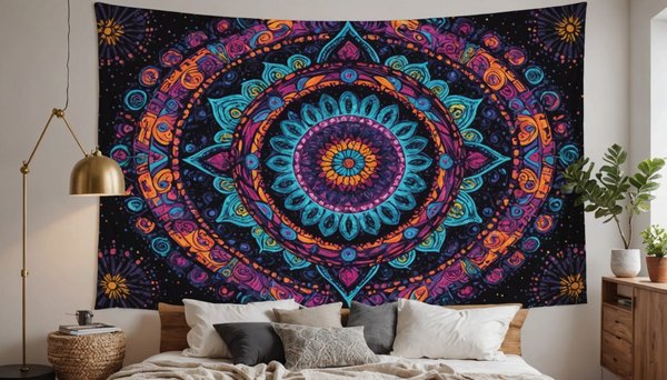 Drap mural psychédélique : dynamisez votre intérieur maintenant!